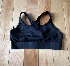 Size LVictoria's Secret Sport Black Lace-Up Back Sports Bra